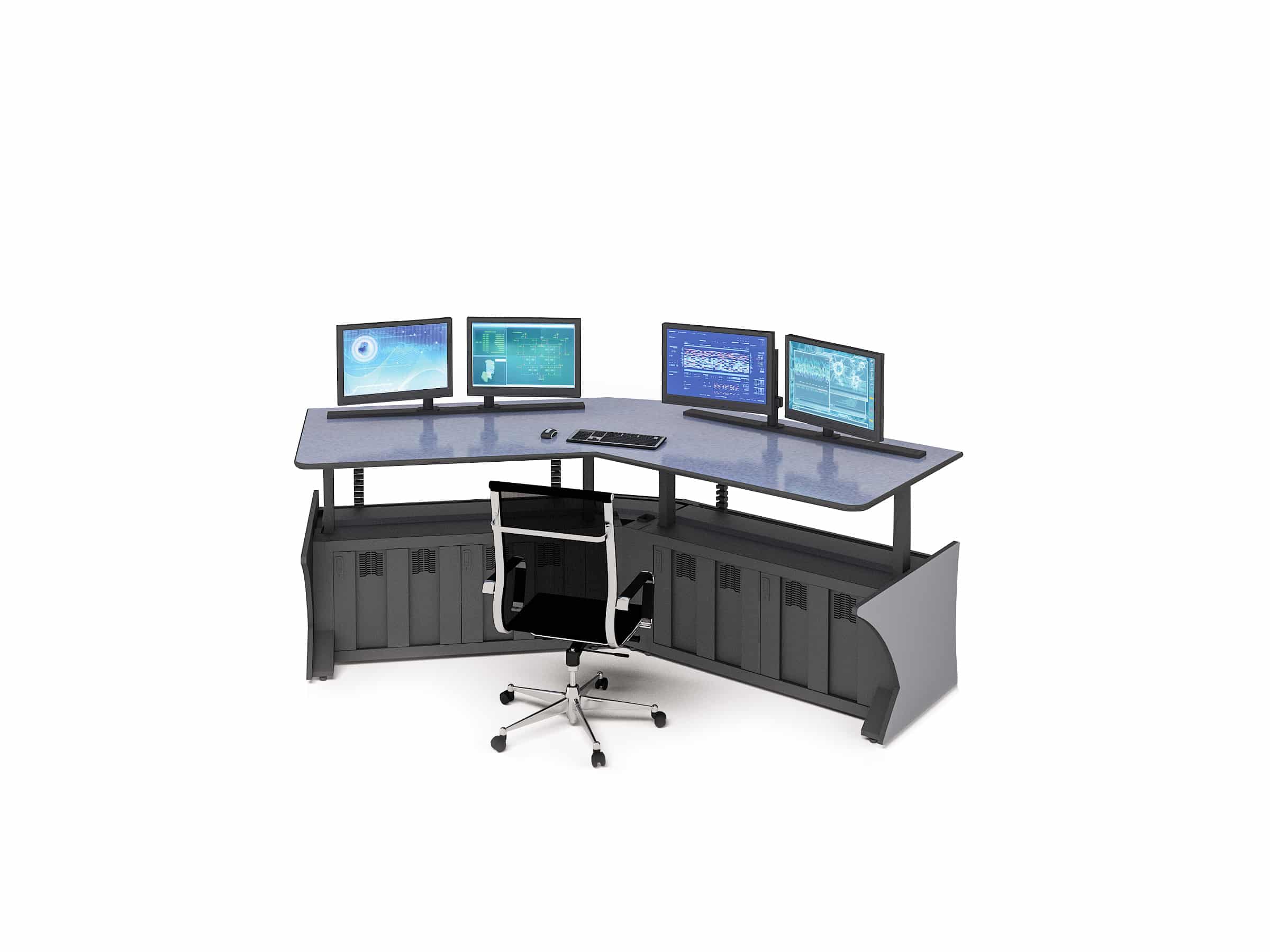 Prestige Ascend Sit Stand Control Room Consoles Winsted