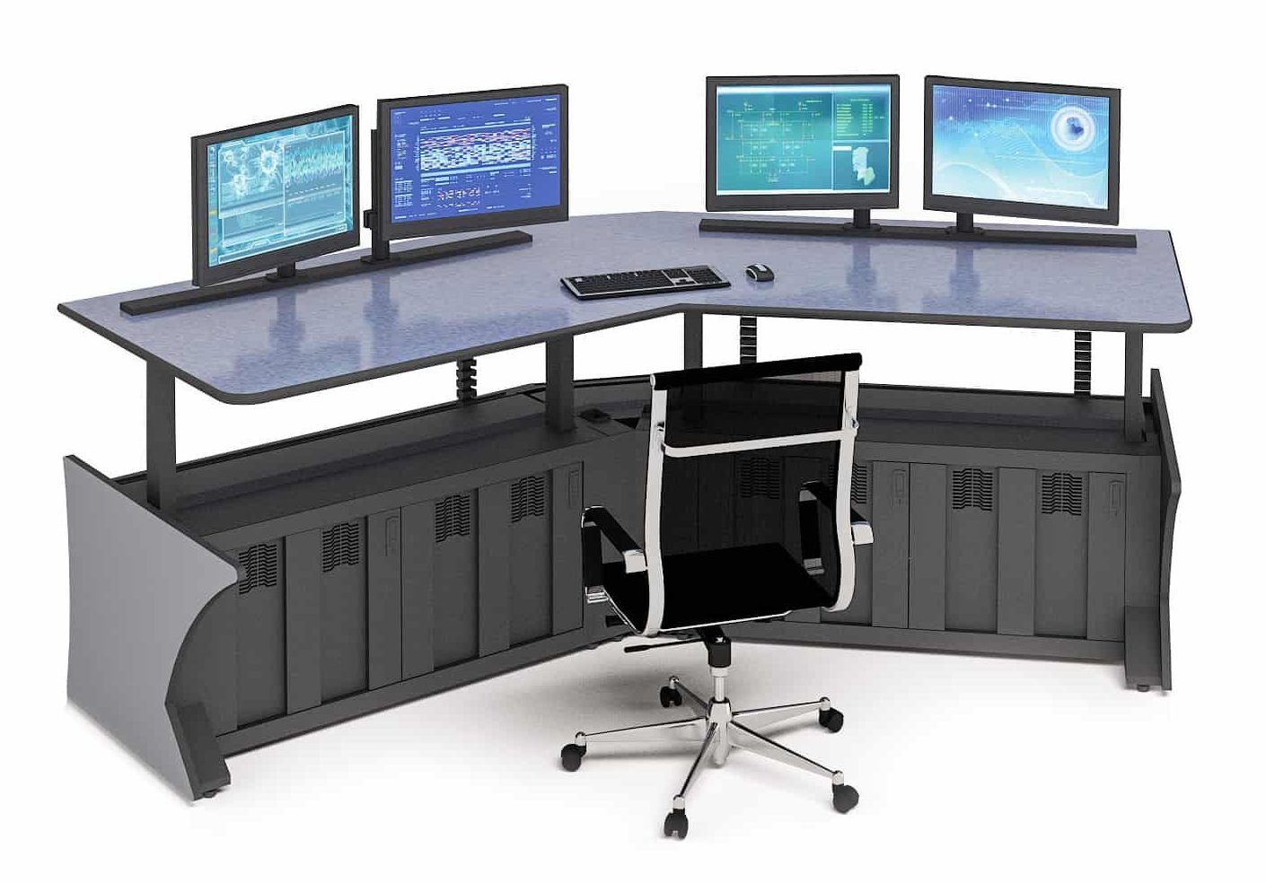 Prestige Ascend Sit / Stand Control Room Consoles | Winsted